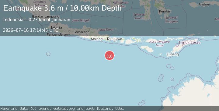 Map of SOUTH OF BALI, INDONESIA