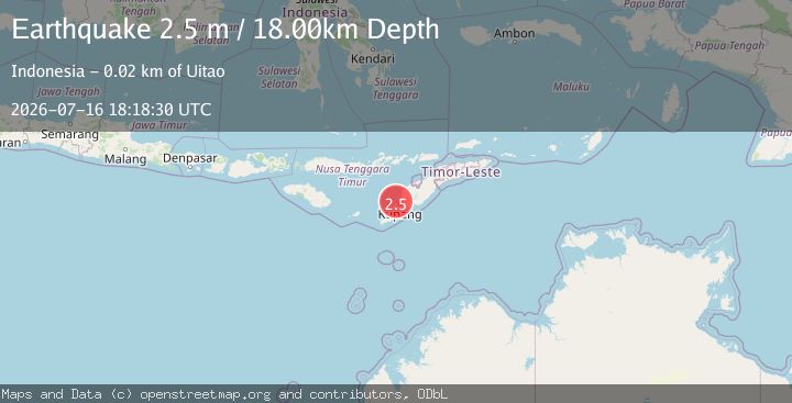 Map of TIMOR REGION, INDONESIA