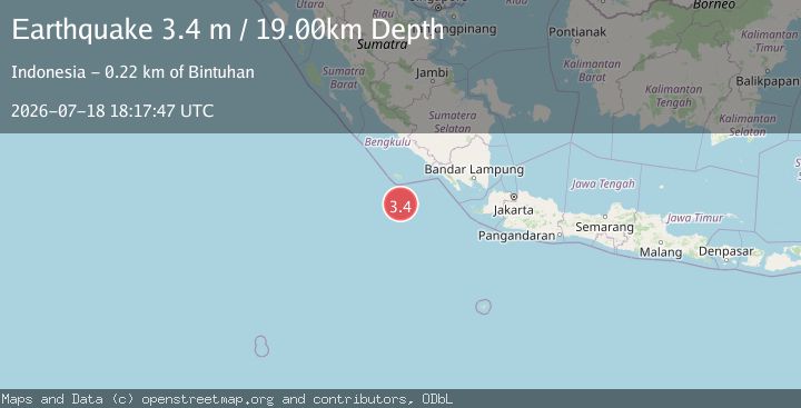 Map of SOUTHWEST OF SUMATRA, INDONESIA