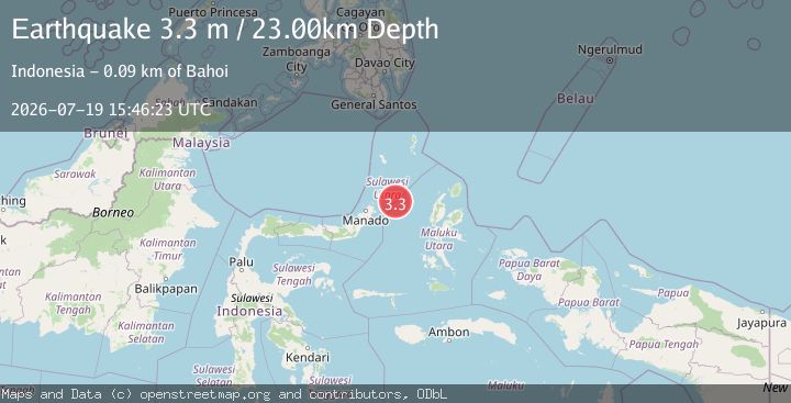 Map of MOLUCCA SEA