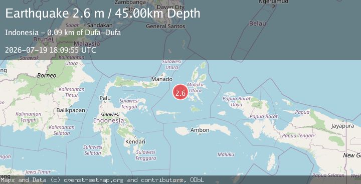 Map of MOLUCCA SEA
