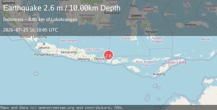 Map of BALI SEA