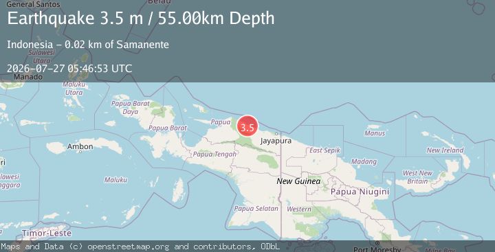 Map of PAPUA, INDONESIA