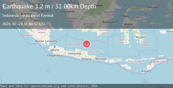 Map of JAVA SEA