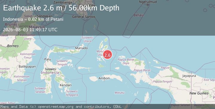 Map of HALMAHERA, INDONESIA