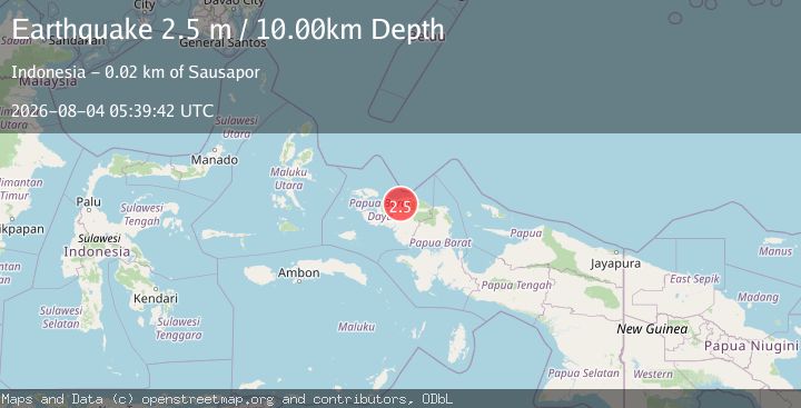Map of NEAR N COAST OF PAPUA, INDONESIA