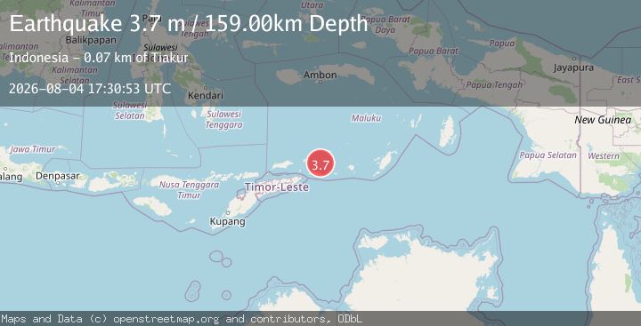 Map of KEPULAUAN BARAT DAYA, INDONESIA