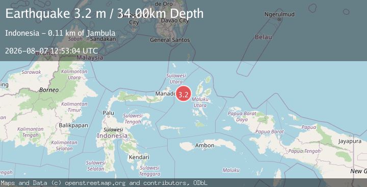 Map of MOLUCCA SEA