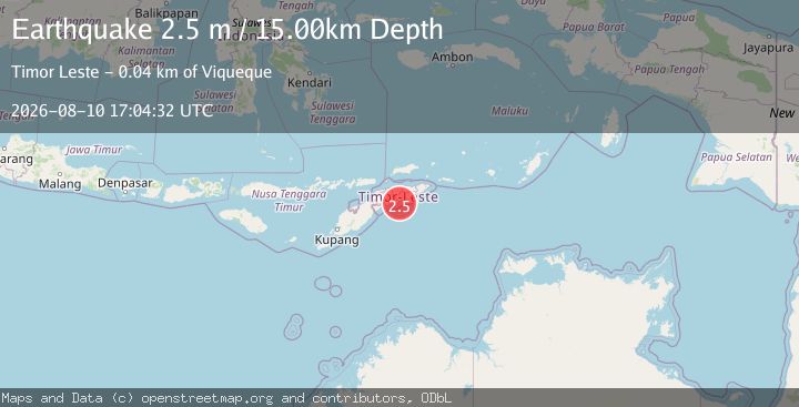 Map of EAST TIMOR REGION