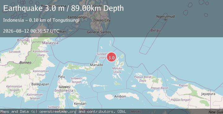 Map of MOLUCCA SEA