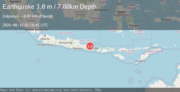 Map of BALI SEA