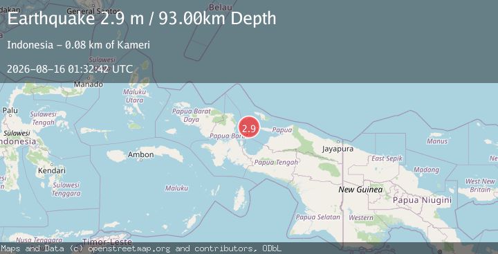 Map of BIAK REGION, INDONESIA