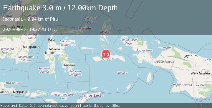 Map of CERAM SEA, INDONESIA