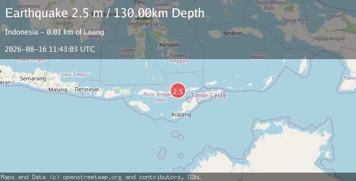 Map of FLORES REGION, INDONESIA