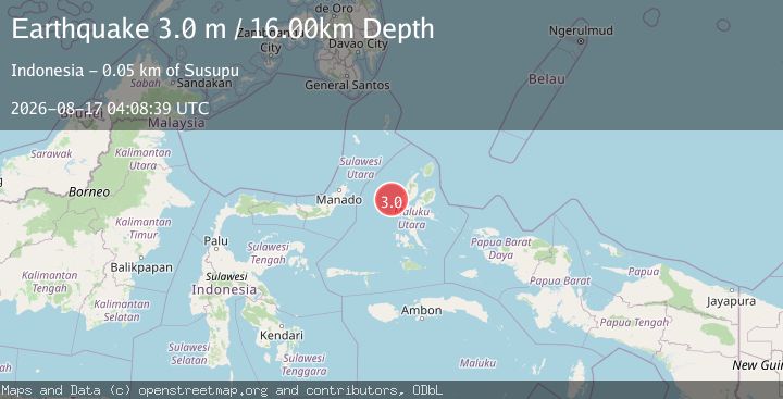 Map of MOLUCCA SEA