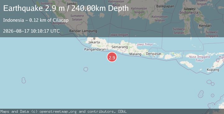 Map of JAVA, INDONESIA