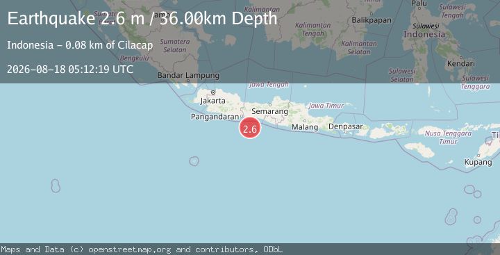 Map of JAVA, INDONESIA