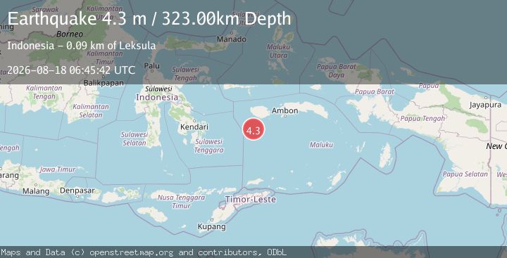 Map of BANDA SEA