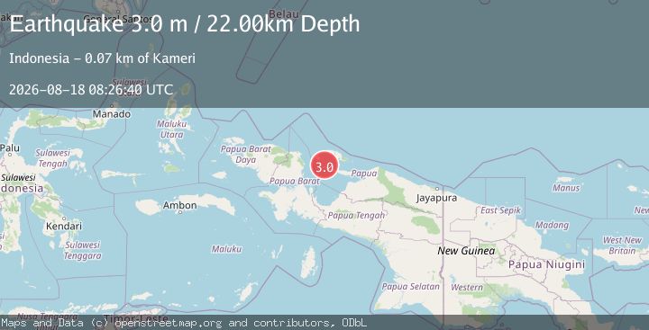 Map of BIAK REGION, INDONESIA