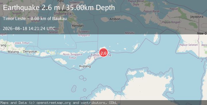 Map of EAST TIMOR REGION
