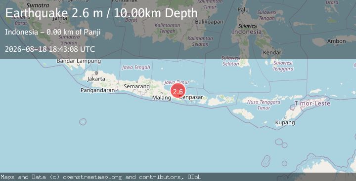 Map of BALI SEA