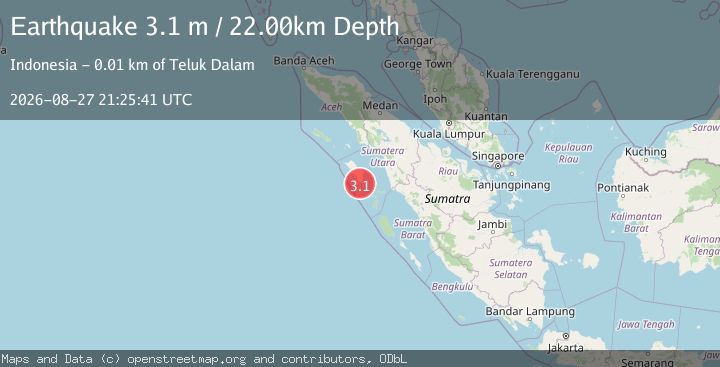 Map of NIAS REGION, INDONESIA