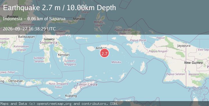 Map of BANDA SEA