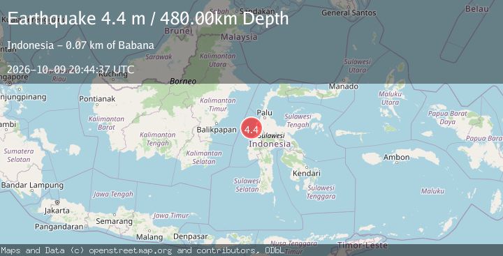 Map of SULAWESI, INDONESIA