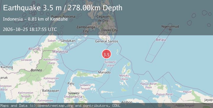 Map of KEPULAUAN SANGIHE, INDONESIA