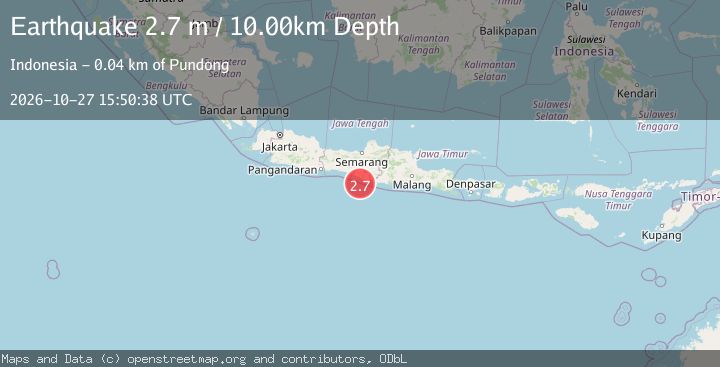 Map of JAVA, INDONESIA