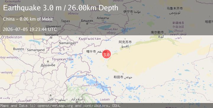 Map of SOUTHERN XINJIANG, CHINA