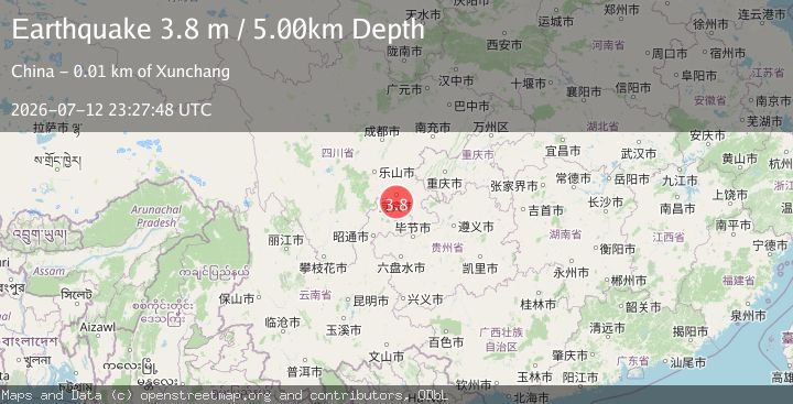 Map of EASTERN SICHUAN, CHINA