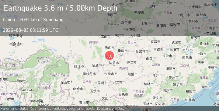 Map of EASTERN SICHUAN, CHINA