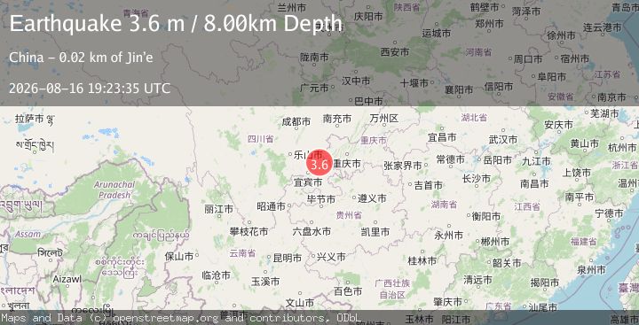 Map of SICHUAN-CHONGQING BDR REG, CHINA