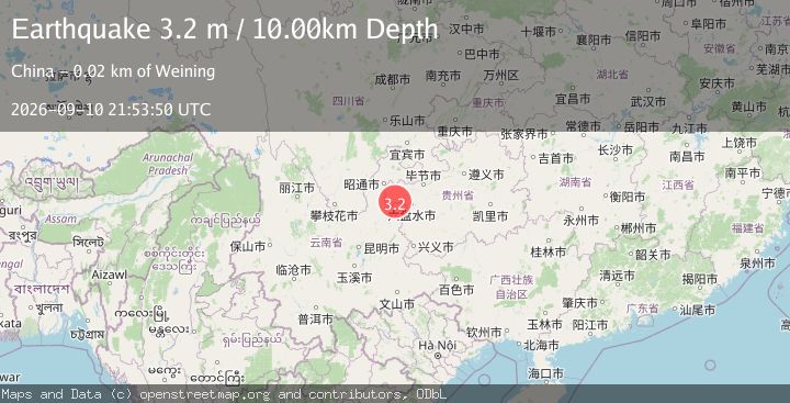 Map of YUNNAN-GUIZHOU BORDER REG, CHINA
