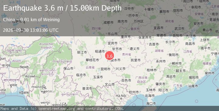 Map of YUNNAN-GUIZHOU BORDER REG, CHINA