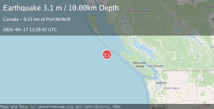 Map of VANCOUVER ISLAND, CANADA REGION