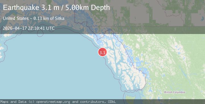Map of SOUTHEASTERN ALASKA