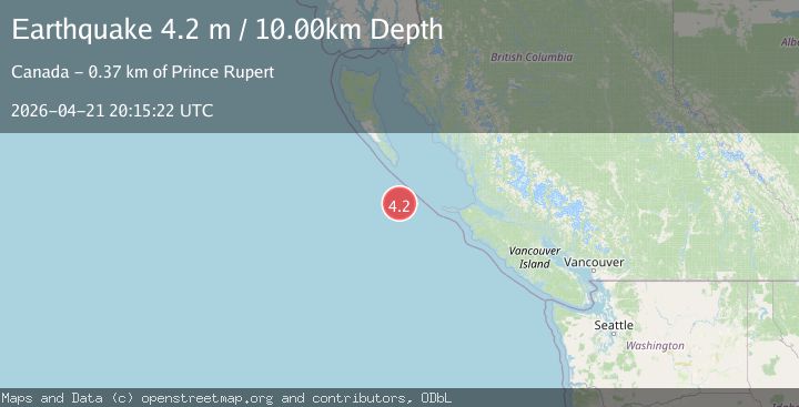 Map of VANCOUVER ISLAND, CANADA REGION