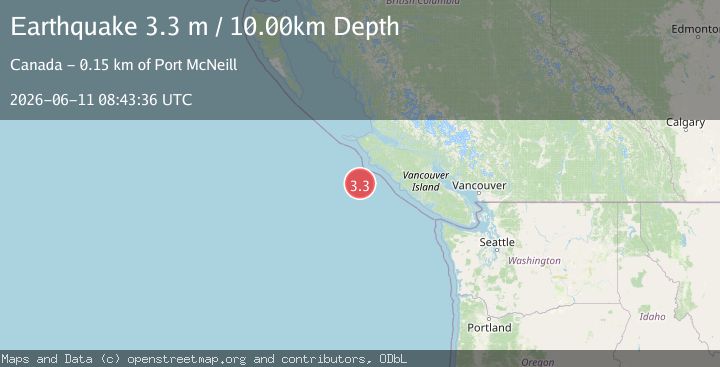 Map of VANCOUVER ISLAND, CANADA REGION