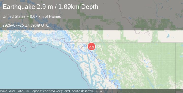 Map of BRITISH COLUMBIA, CANADA