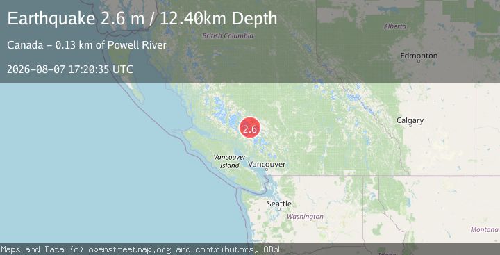 Map of BRITISH COLUMBIA, CANADA