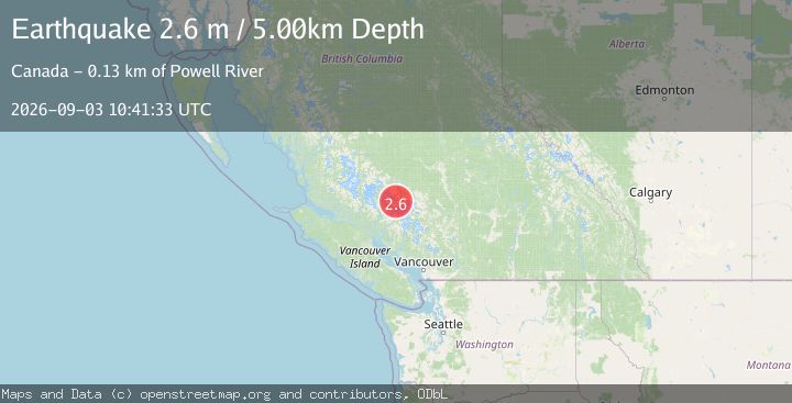 Map of BRITISH COLUMBIA, CANADA