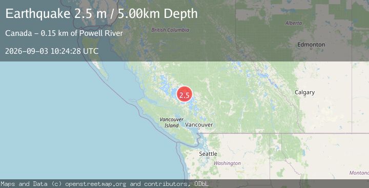 Map of BRITISH COLUMBIA, CANADA
