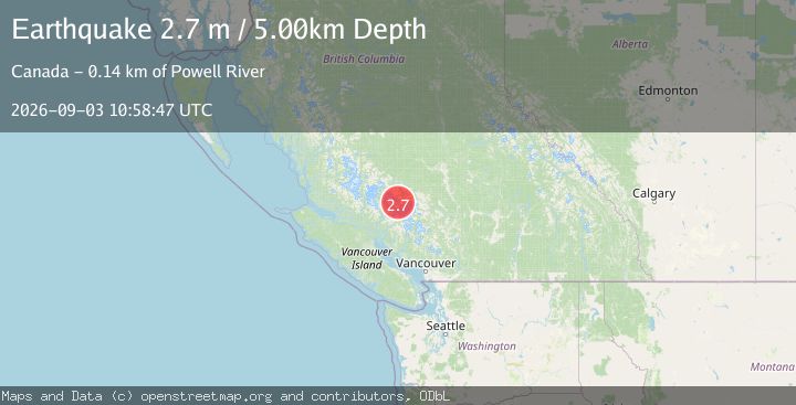 Map of BRITISH COLUMBIA, CANADA