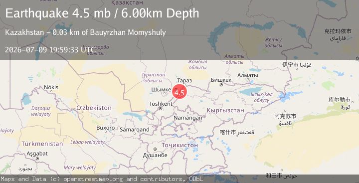 Map of KYRGYZSTAN