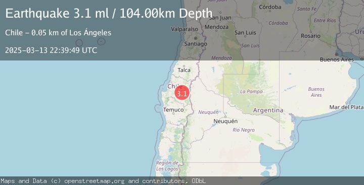 Map of BIO-BIO, CHILE