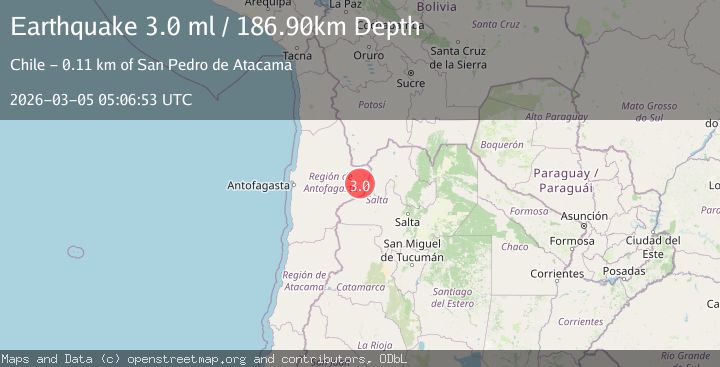 Map of ANTOFAGASTA, CHILE