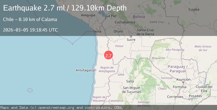 Map of ANTOFAGASTA, CHILE