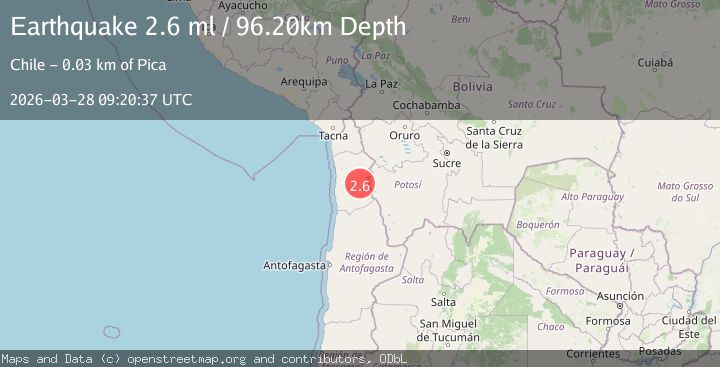 Map of TARAPACA, CHILE